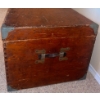 Image 3 : Rustic English Wood w/Metal Latch Chest Or Trunk For Storage-Medicine Chest