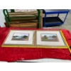 Image 1 : Set of 2 Paintings by Robert V _ _ _ ?(11.75" x 7" Before Frame)