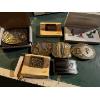 Image 1 : collection of gold plated, belt buckles very cool vintage pieces along with a collection of Alberta 