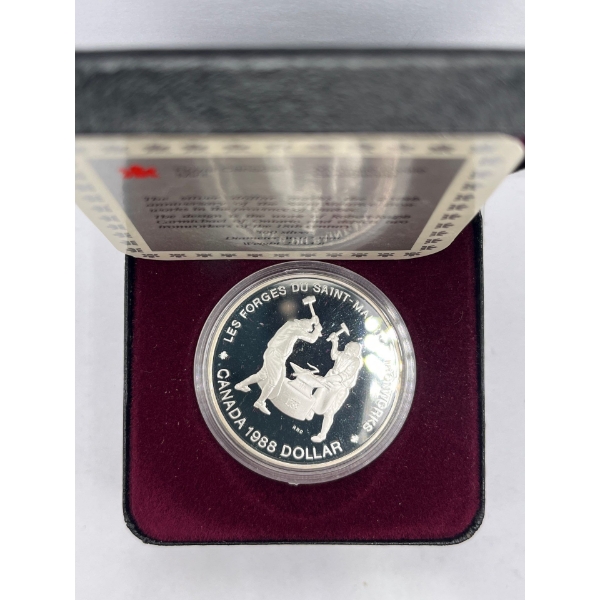 Les Forges Du Saint-Maurice Ironworks Silver Dollar 23.33g