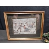 Image 2 : Framed Anton Peck Prints and Pig Motif Table Clock