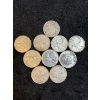 Image 1 : 10 Silver Canadian 25 c 80% Silver 58.31g various years