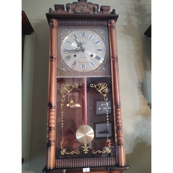 Danielle Decota 31 Day Key Wind Wall Clock 28 L, 14 W, 6 D