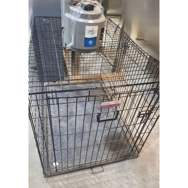 Large Dog Kennel 28 W, 42 D, 30 T and Wireless Electric Pet Fence Model IF-100