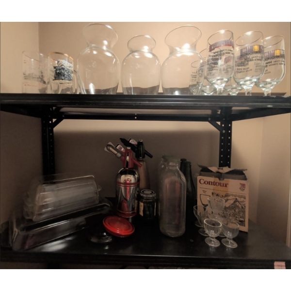 PYREX Casserole Dishes Nitrous Oxide Seltzer Bottles Collectible CN Glasses & more