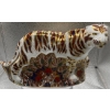Image 1 : Gorgeous English Royal Crown Derby Bone China 'Bengal Tiger' Figurine - 8In Long 