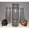 Image 1 : Large Clear Vessels w/ Stone Coaster Set & Natural Jasper Stone Lapidary Specimen 