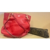 Image 1 : Elegant Red Micheal Kors Purse/ Handbag w/super soft Scarf