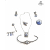 Image 2 :  Collection Of Vintage Dutch Delft Porcelain Costume Jewelry , 