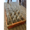 Image 3 : Large Coke Bottle Collection from 50s - 60s with antique Vintage Wooden Case all in great shape .