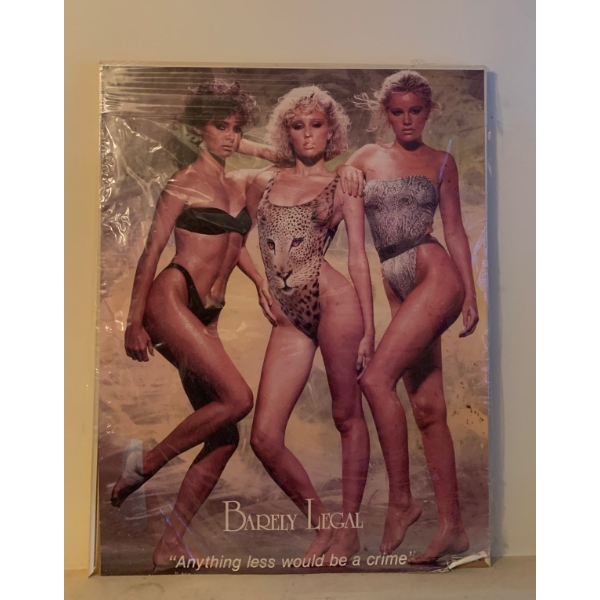 Vintage Barely Legal Poster Art 24x31