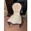 Image 1 : Victorian-era Parlor chair with tall spoon back &  cabriole legs Beautiful chair 