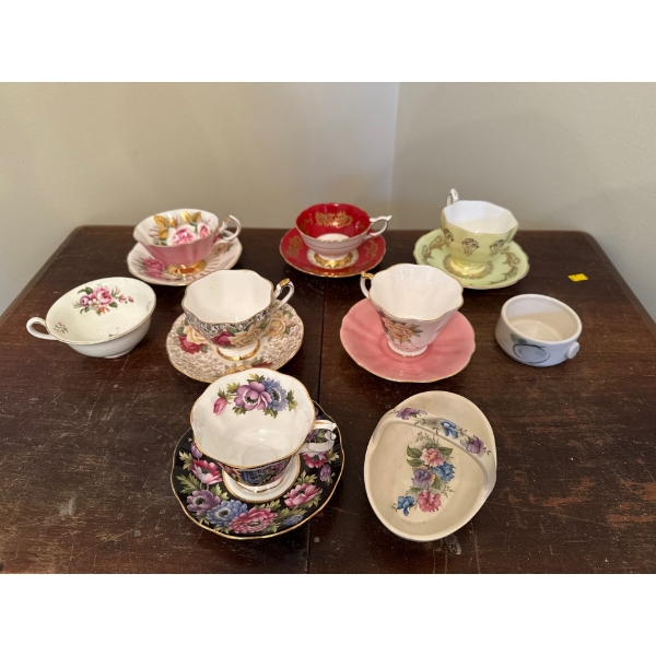 China Cup & Saucer Collection - Cauldon, Queen Anne, Dorset, Royal Stafford 