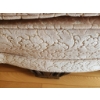 Image 6 : Vintage Three-Seat Sofa with Rose Embossed Pattern and Wooden Details