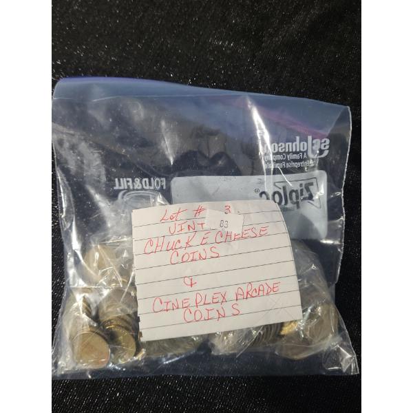 Chuck E Cheese & Cineplex Arcade Coins