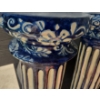 Image 2 : Blue & White Decorative Ceramic Pillars 10 dia at the top), 35 h