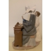 Image 5 :  LLADRO Porcelain Sister Nun w/ Choir Boys 11x14 Music Lesson Organ Religious