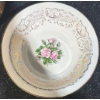 Image 3 : Cuban Rose & Tudor Rose With 22K Gold Trim Porcelain Plates