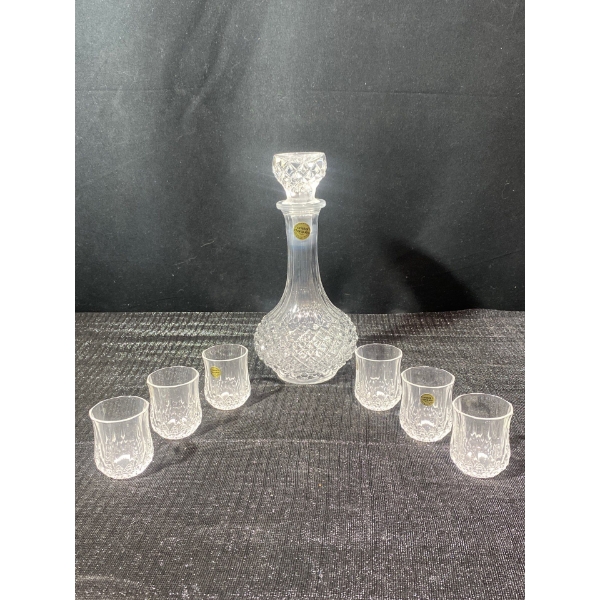 Cristal d'Arques 7-piece Cordial Decanter Set