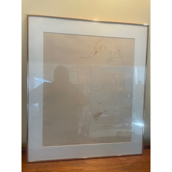Francine Gravel 1980 Original Ink Drawing 26 x 30