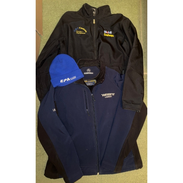 Mens Outerwear w/ Stitched Company Emblems Size Large