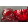 Image 2 : Cranberry Glass: Ruby Red Small Glasses (5), Anchor Hocking Ruby Red Creamer & Ruby Red Creamer 