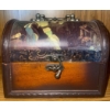 Image 2 : Bohemian Decor Collection - Decorative Basket Keepsake Chest Elephant Jewellery Box