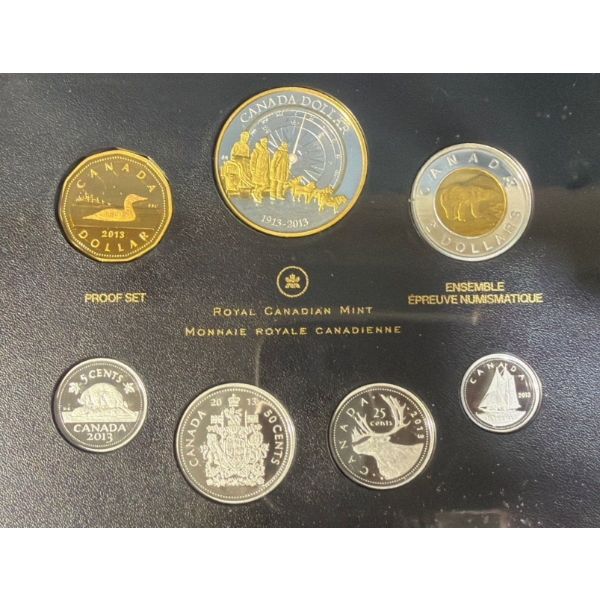 2013 Canadian Arctic Expedition Fine Silver Proof Set 65.67 Grams