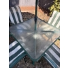 Image 5 : Patio Dining Set With Umbrella and Four Chairs
