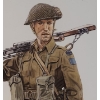 Image 5 : Soldier w/ Rifle, Artist: Volstad, 16 x 22 Print Framed Under Glass
