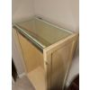 Image 2 : Wooden Hanging Rack with Glass Top  - 36W, 18D, 57T