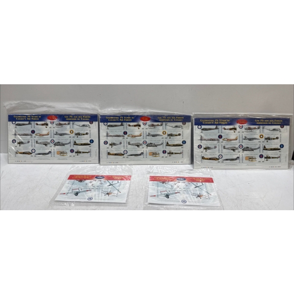 Canadian 50/75 Years of Canada's Air Force Cent Stamps 