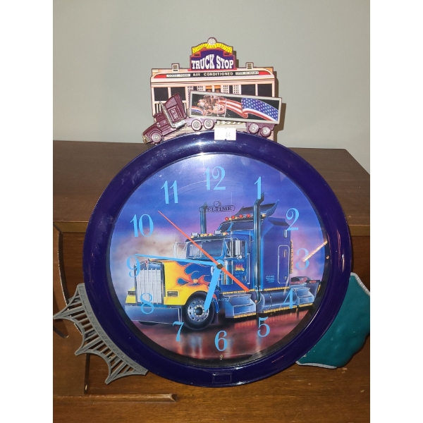 Truckstop Wall Clock 15 X 15