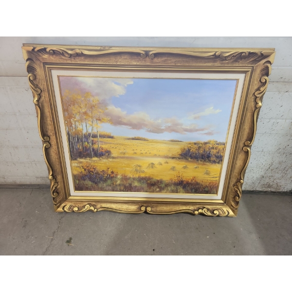 Rose Leonard Oil On Board Art Painting 36x34