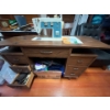 Image 1 : vintage electric, singer, sewing machine with retro sewing machine table with a number of drawers an