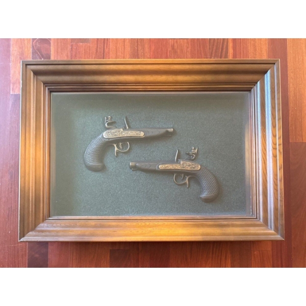 Vintage Turner Parabellum Blank Guns Wall Accessory-Pistol/Gun Decor