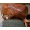 Image 2 : Wood Decor and Mosaic Vase: Elephant 12 W, 12 T, Vase 8.5 T, Polished Wood Bowl 16 X 11 and More!