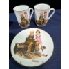Image 2 : Collection of Norman Rockwell Plates and Mugs