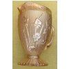 Image 1 : Jeanette Iris and Herringbone Marigold Carnival Glass Pitcher