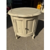 Image 1 : White, Wooden Side Table with Cabinet