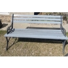 Image 2 : Two Lovely Cast Iron Edged Backyard/Park Benches (2) identical items