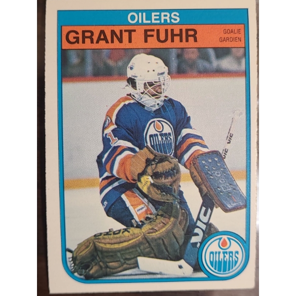 Grant Fuhr Oilers Goalie Hockey Card 1982 O-Pee-Chee 