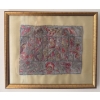 Image 1 : Antique Framed Silk Screen 11x9