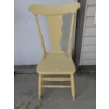 Image 4 : Yellow Wooden Chair, Green Wooden Child's Chair, Grapevine Wreath, Blue Ceramic Vase