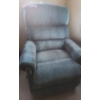 Image 1 : Teal Blue Upholstered Recliner Rocker 33 w 40 h
