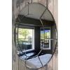 Image 3 : Circular Decorative Wall Mirror 32D Slight Etching See Photo