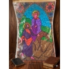 Image 3 : Religious Art Print with Accessories, Including Two Leather-Bound Books
