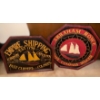 Image 1 : Abraham Rowe Ships Compass Maker 24 X 24 and Empire Shipping 23.5 X 20 Decorative Signs