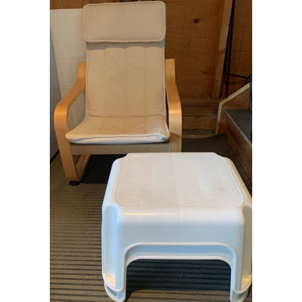 Childs Chair w/ Foot Stools Ikea