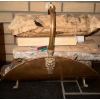 Image 2 : Fire Tending Tools, Brass Log Keep, & Antique Coal Scuttle 
